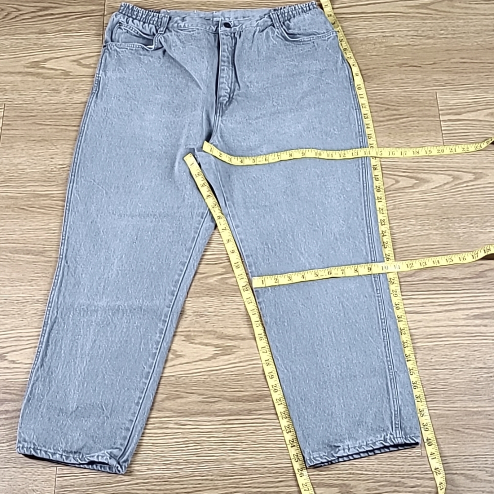 GITANO P.S. 1980 VITAGE WOMEN'S STRAIGHT STRETCH BAN GRAY JEANS
